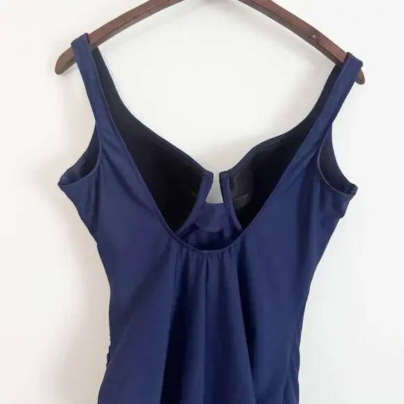 MIRACLESUIT Escape One Piece Swimsuit Navy Blue 14 - Picture 6 of 8